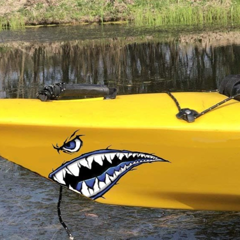 2PCS Shark Teeth Mouth Boat St - Fishing Boat Trailer บทวิจารณ์และราคา