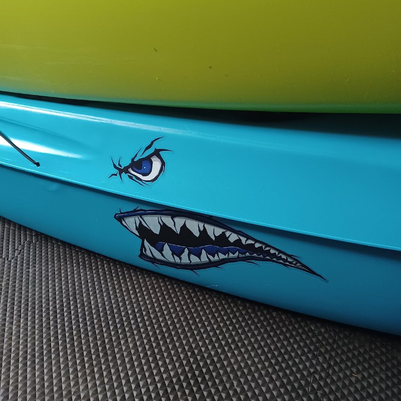 2PCS Shark Teeth Mouth Boat St - Fishing Boat Trailer บทวิจารณ์และราคา